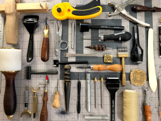 Assortment of Leatherworker Tools