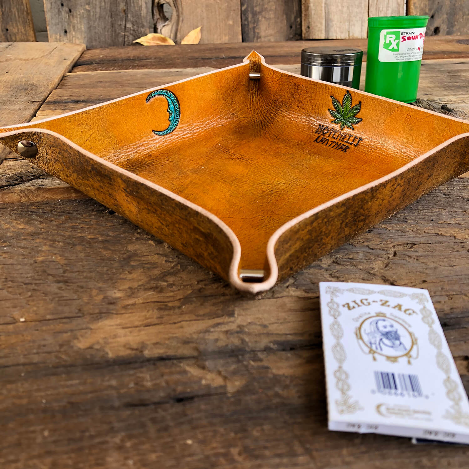 Leather Herb Tray